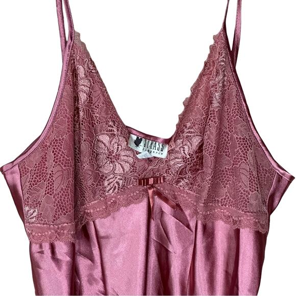 Deep Pink Midi Slip Dress - Picture 2 of 6